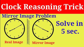 clock mirror image time ( दर्पण प्रतिबिंब ) I MIRROR CONCEPT II Mirror image tricks I By joshi sir