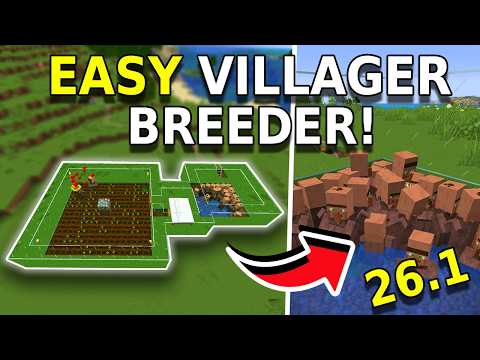 EASIEST Villager Breeder! - Minecraft Java & Bedrock 1.21/26.1+