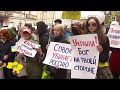 Russians protest Putin: pro-democracy demonstrators march through Saint Petersburg