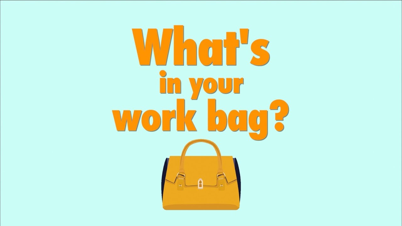 Tidbit Thursday What's In Your Work Bag? YouTube