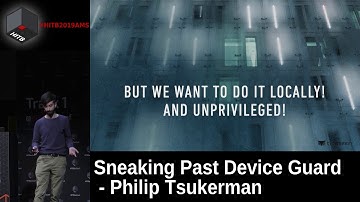 #HITB2019AMS D2T1 - Sneaking Past Device Guard - Philip Tsukerman