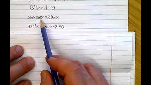 (6.3)  Solving Trigonometric Equations