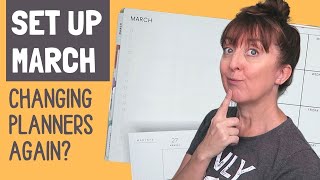 MARCH PLANNER SET UP - HAPPY PLANNER FRANKENPLANNER SET UP & MORE CHANGES
