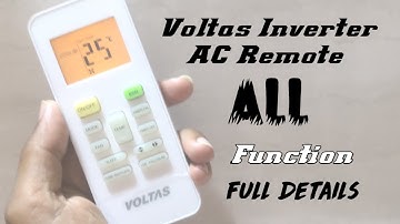 Voltas inverter Ac Remote All Functions | How to Use Voltas Ac Remote | Voltas Ac Remote Functions