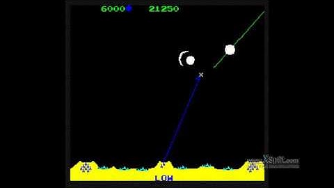 Missile Command (original Atari arcade ver) gameplay