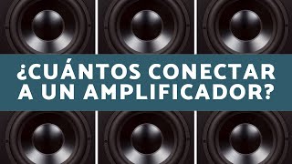 ¿Cuántos altavoces se pueden conectar a un canal de amplificación?