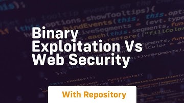 Binary exploitation vs web security