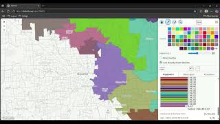 Texas House of Representatives Districting Map Part 7