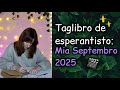 Taglibro de esperantisto | Septembro 2025 [sub]