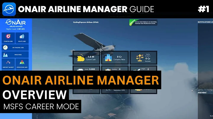 OnAir Airline Manager Tutorial #1  Overview | CAREER MODE for MSFS 2020