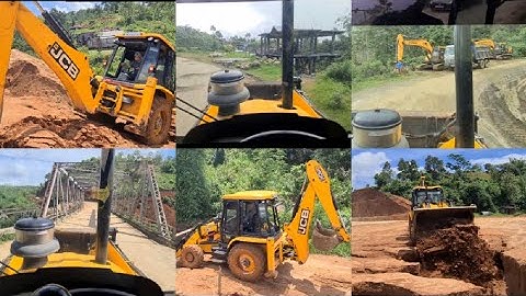 jcb 3dx super entering to a working place