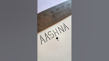 AASHNA 🙂 Subscribe for your Name || #art #drawing #calligraphy #3d #handwriting #shorts