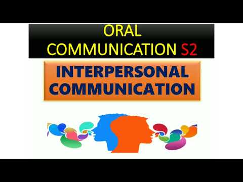 Nonverbal Language Is Important Aspect Of Interpersonal Communication - Oral Communication S2 ¦ What is INTERPERSONAL Communication and why is important ?