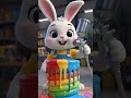 Bunny Cleans Paint Splash Candy 🎨🐰 Loop