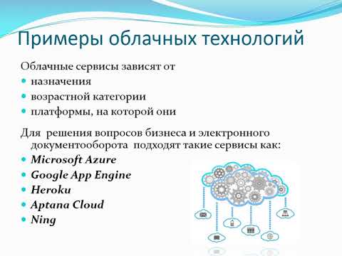 Облачные технологии в образовании - YouTube