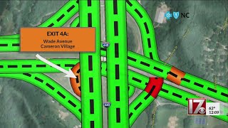 I-440 project to close one exit to Wade Avenue for 2 years