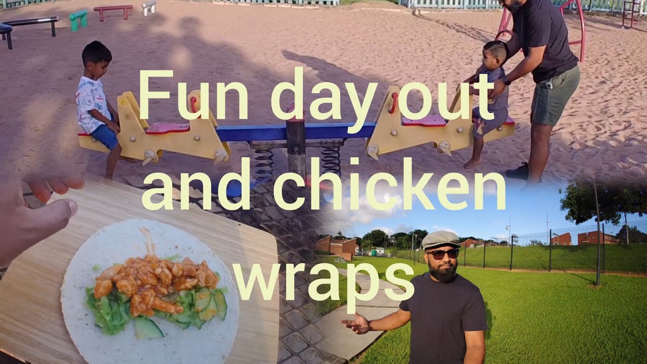 Куриные роллы в парке