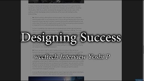 FFXIV: Designing Success - WCCFTech Interview With Yoshi P