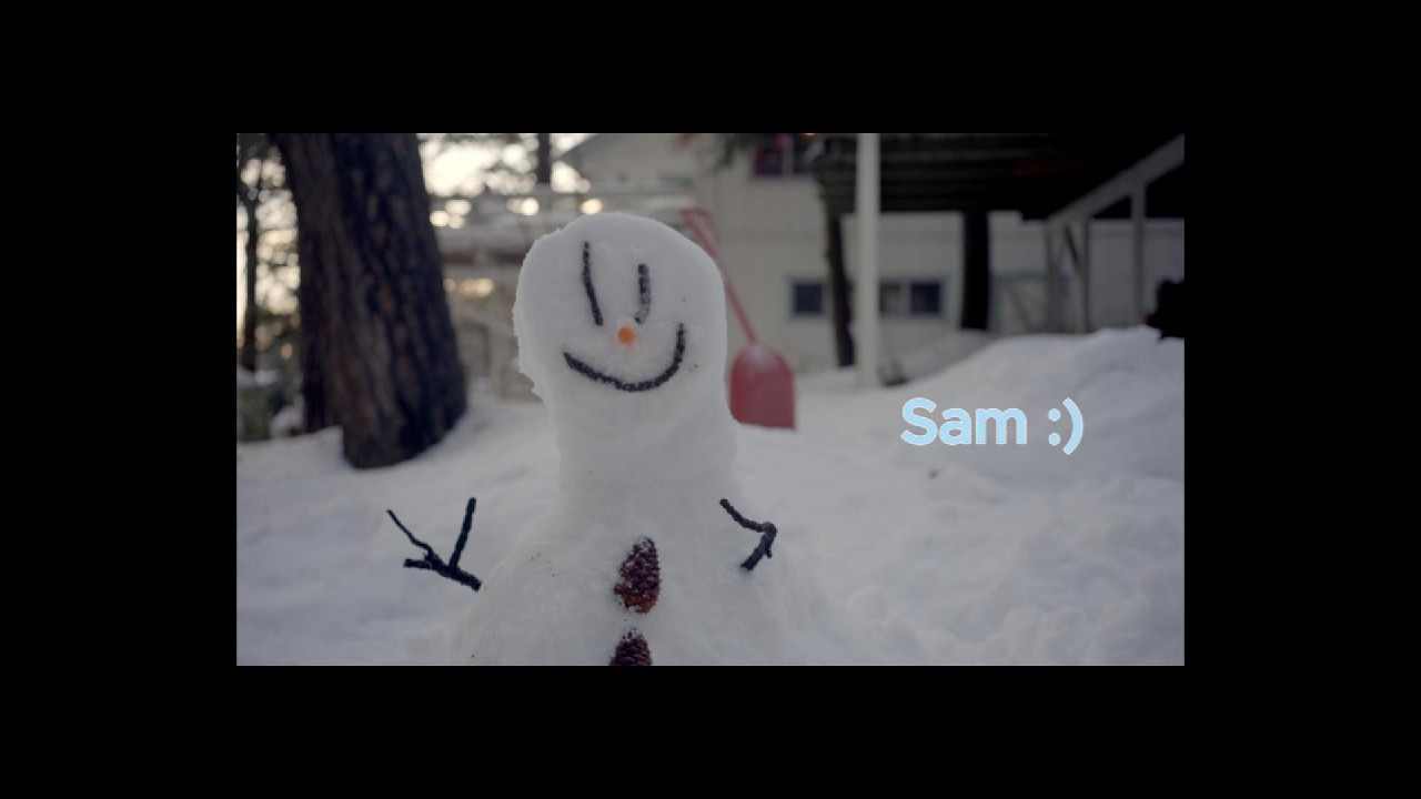 First Snow Fall at our new House - YouTube