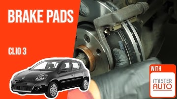 How to replace the front brake pads Clio mk3 🚗