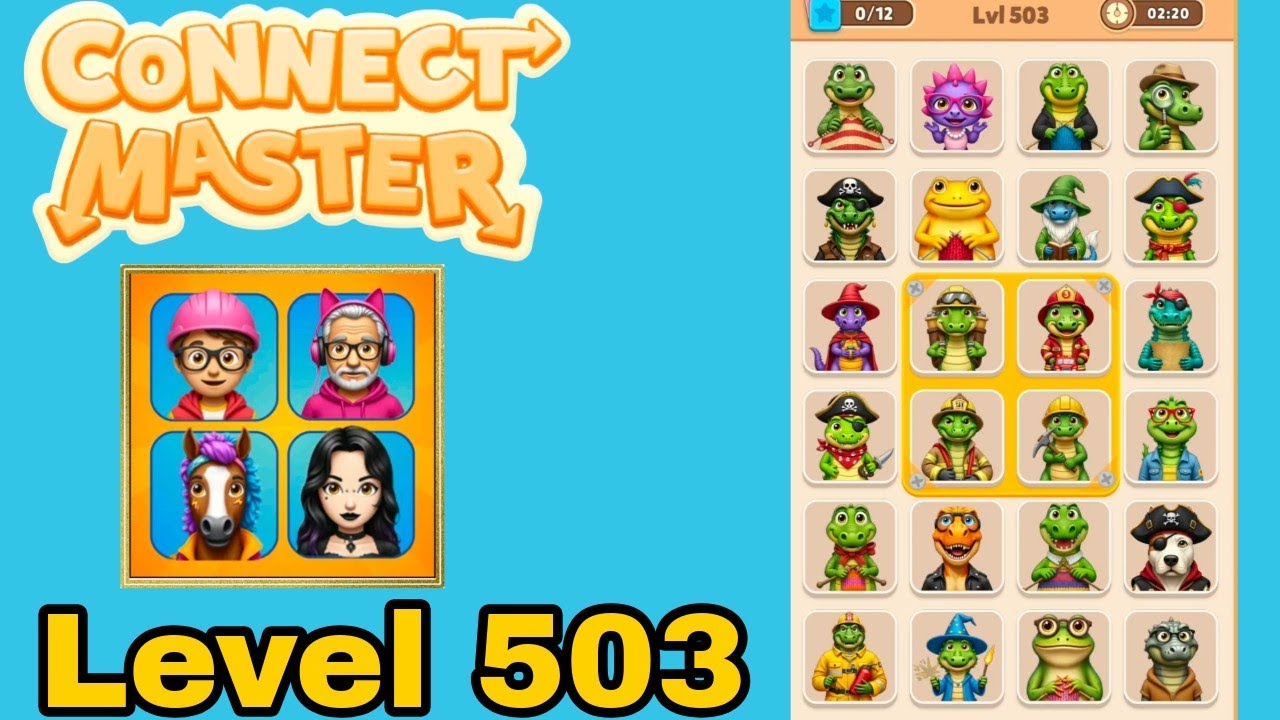 Connect master match puzzle level 503 solution walkthrough