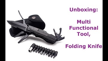 UNBOXING : Outdoor Camping Survival Multifunctional Folding Knife, Multifunctional Tool
