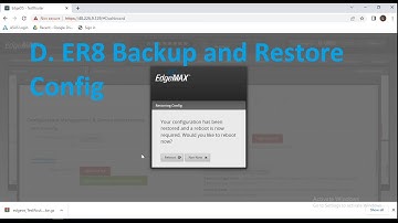 D  Ubiquiti ER8 Backup and Restore Config