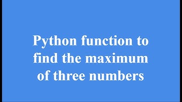 Python function to find the maximum of three numbers