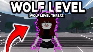 threat level wolves really want to destroy me 💀 | (The Strongest battlegrounds)