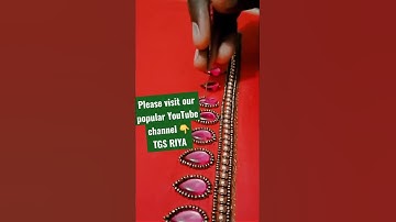 @Designerdress1 easy embroidery || art tutorials || Maggam Work basics class  || ari work  tutorial