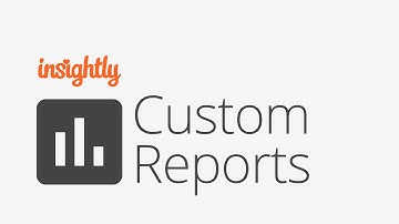 Insightly Feature: Custom Reports