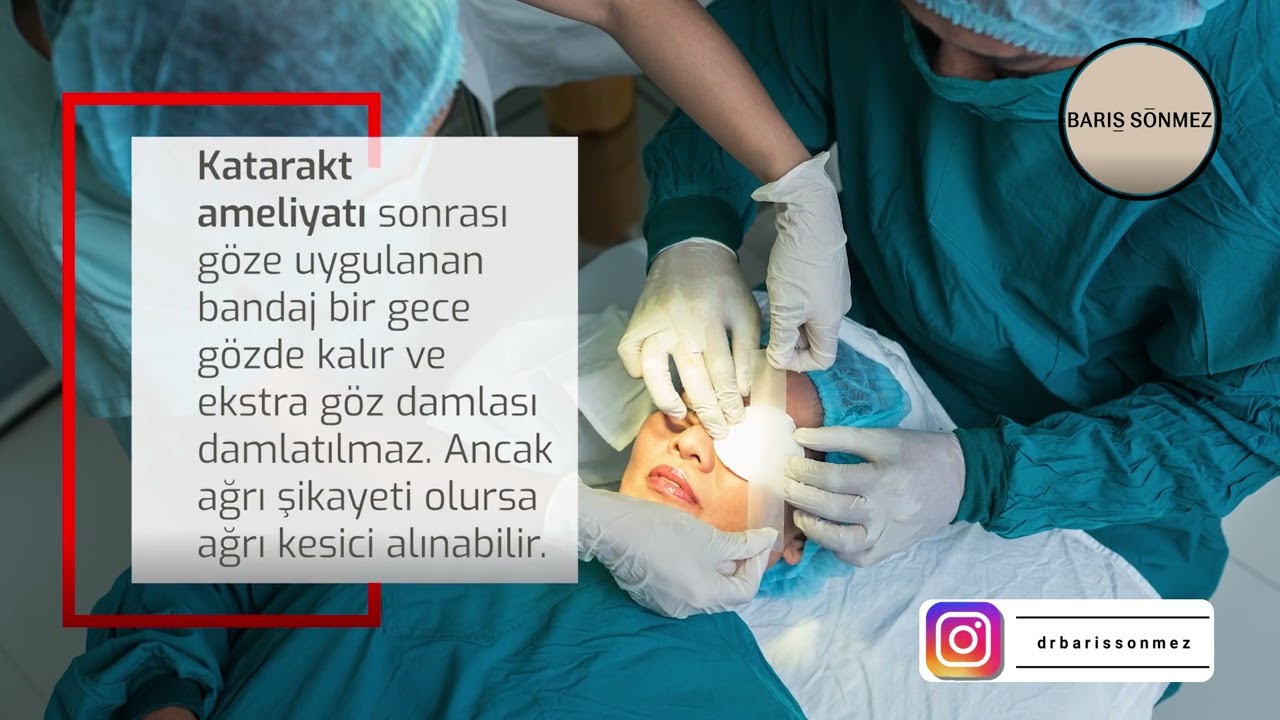 Katarakt ameliyatı öncesi ve sonrası hangi hazırlıklar yapılır? - Prof. Dr. Barış Sönmez (Göz)
