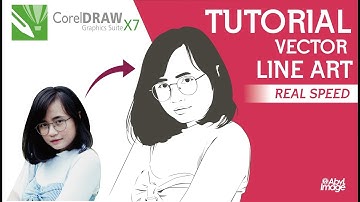 TUTORIAL VECTOR LINE ART | CYNANTIA PRATITA | CORELDRAW X7 | REALSPEED
