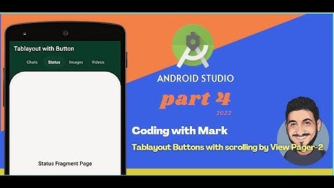 How to Implement TabLayout Buttons With Scrolling by ViewPager2 in Android Studio | Part 4