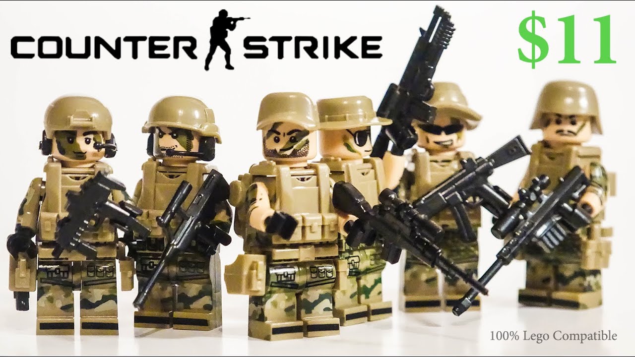 vakuum endelse slå Lego Counterstrike Global Offensive Minifigures Review - Лего Батлфилд  военные минифигурки из Китая - YouTube