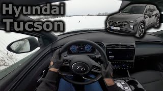 Chasing the rabbit in Hyundai Tucson mild-hybrid (2021) | POV test drive