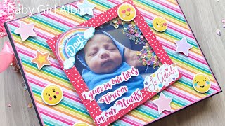 Baby Girl Scrapbook Album || Baby Record Memory Book || The Craft Gallery India