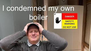 I condemned my own boiler. Dangerous Worcester 28i junior combination boiler.