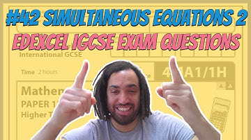 #42 Simultaneous Equations 2 (Quadratic) - Edexcel IGCSE Exam Questions