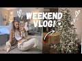 VLOG | WEEKEND IN LOCKDOWN AT HOME!! christmas decor & more!