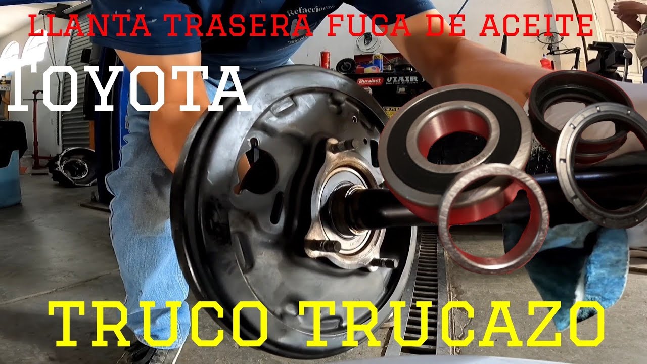 Полный процесс замены сальников задних ступичных подшипников TOYOTA