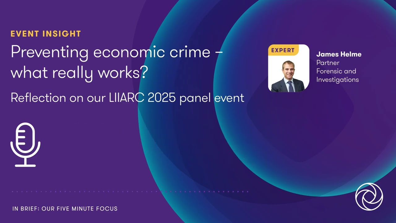 Preventing economic crime – what really works?