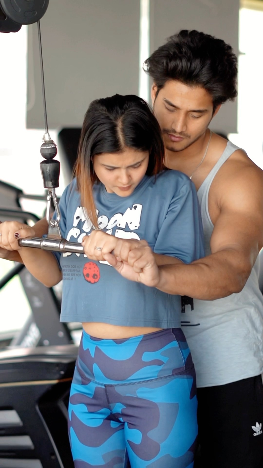 Gym love story ?❤️ #song #bollywood #love #music #hindisong #shortsvideo #gym #gymshorts