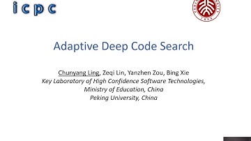 ICPC 2020 - Adaptive Deep Code Search