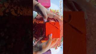 Bright Orange Dyed Gymchalk Crush🧡✨ #asmr #gymchalkasmr #dyedgymchalk #fyp #trending #satisfying