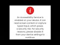 NexusPay An Accessibility Service is enabled on your device. It can read screen content or capture