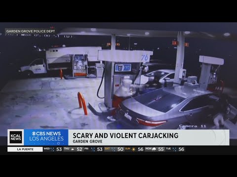Violent carjacking caught on camera in Garden Grove