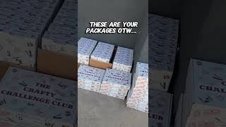 🚚 The Crafty Challenge Club boxes are ready to ship
