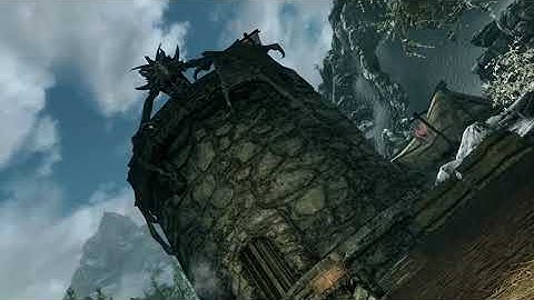 Skyrim Part 1: Assault on Helgen, character customization and absolute lag