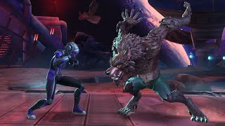 Cassie Lang vs Werewolf by Night Fight Marvel Contest of Champions screenshot 4